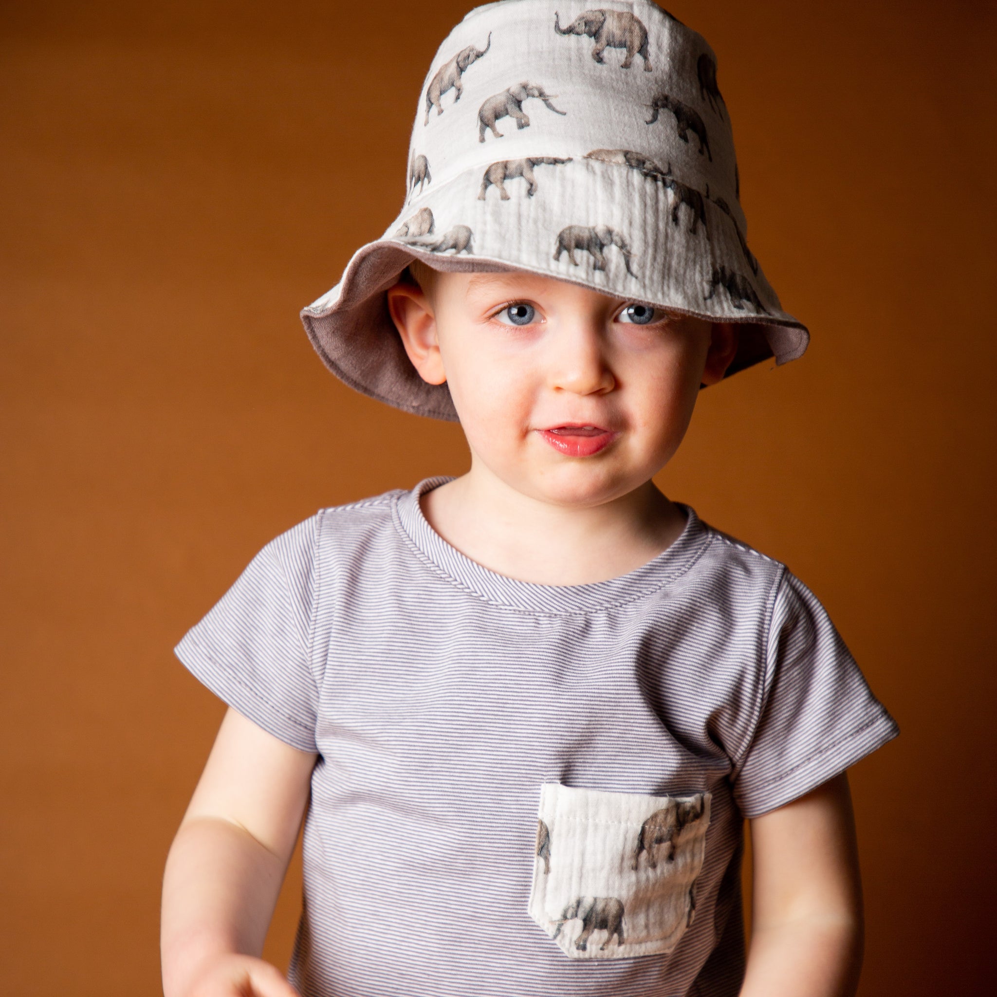 Sonnenhut/Musselin/Leinen/Buket Hat/Baby Kinder Sommerhut zum wenden