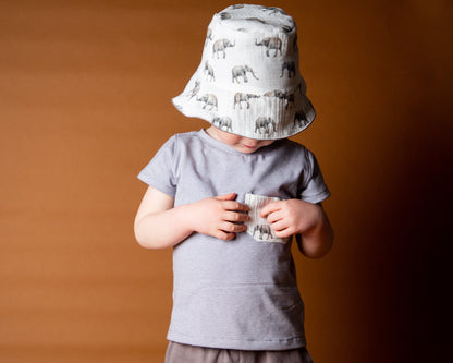 Sonnenhut/Musselin/Leinen/Buket Hat/Baby Kinder Sommerhut zum wenden