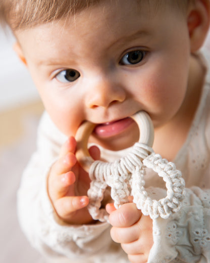 Beißring/ Greifring/ Hasenohr/ Baby Geschenk