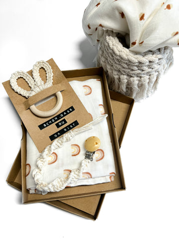 Baby-Geschenkbox/ Geschenk zur Geburt/ Taufe/ Babyparty