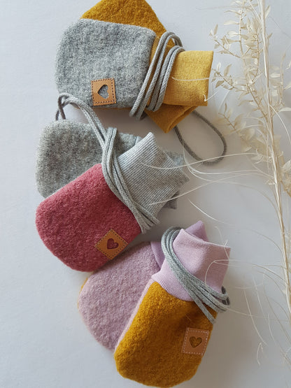 Wollwalk Fäustlinge Baby Handschuhe, verschiedene Größen sofort Lieferbar