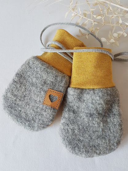 Wollwalk Fäustlinge Baby Handschuhe, verschiedene Größen sofort Lieferbar