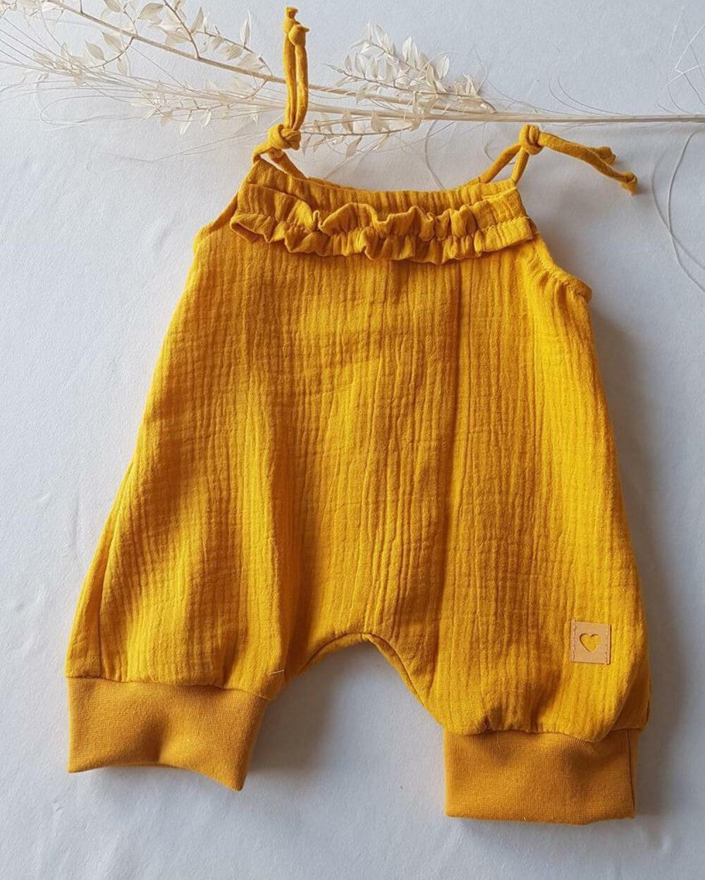 Baby Sommer Jumper aus Musselin/Overall/Romper/Jumpsuit/Einteiler/Latzhose/verschiedene Farben und Größen